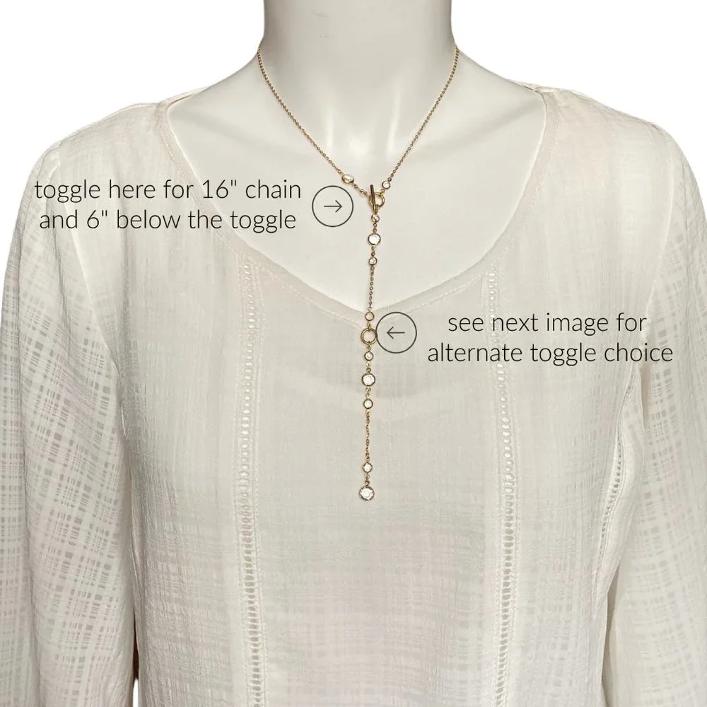 Stainless Steel Long Necklace Toggle Closure - Picture 3 of 9